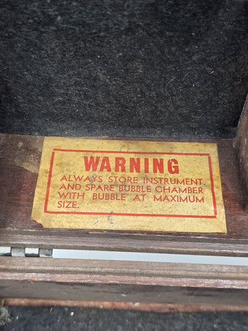 WWII US Army Air Corps A-10 Bubble Sextant Agfa Ansco Aircraft Navigation Case
