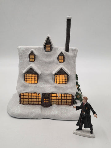 NEW Harry Potter Hawthorne Village Zonko's Joke Shop Lighted COA Figure. Works.