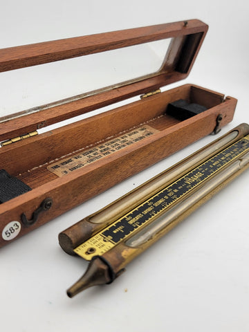 Rare Antique Louis Eitzen Visgage Oil Viscosity Comparator Instrument w/ Case