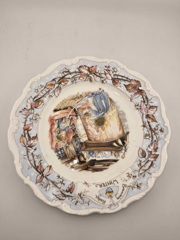 Brambly Hedge Winter Beaker Royal Doulton Tea Cup & 2 Plates 1983  Jill Barklem