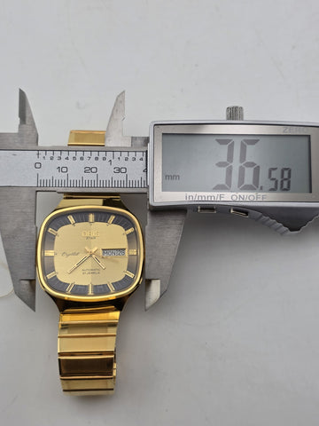 PRIVATE: VINTAGE Gold  ORIS AUTOMATIC SWISS VINTAGE STAR CRYSTAL 21J.