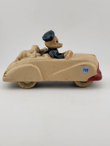 Vintage 1940’s Sun Rubber Co. Donald Duck & Pluto Roadster Car
