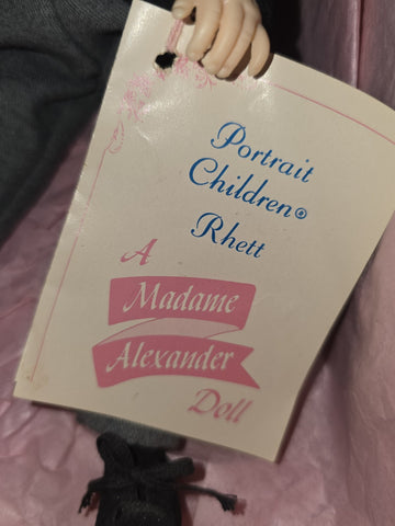 Rare Vintage Madame Alexander Doll-Rhett-1380-12"-1980's-vinyl-with box-USA