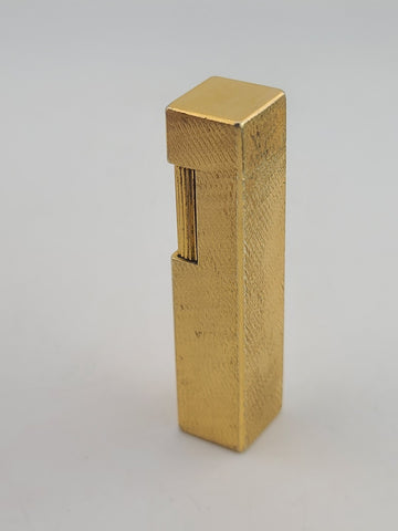 Rare Vintage Cube Cartier Lighter - 18k Yellow Gold Plated Cigarette Lighter