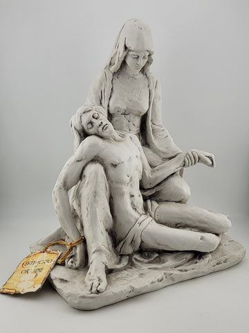 Capodimonte Benacchio Triade La Pietat De Michelangelo porcelain statue Signed.