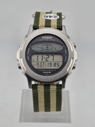 Rare Mint Casio Cosmo Phase CGW-500 Module 830 Vintage 1985 Orbit Digital Watch