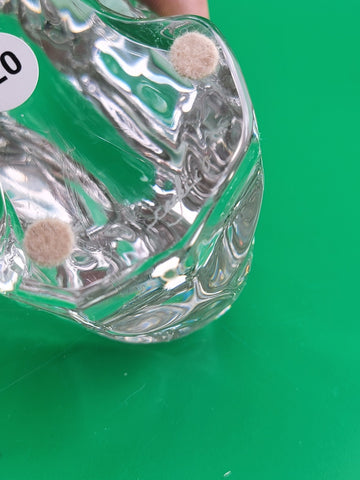 Vintage Orrefors Crystal Grizzly Bear Sculpture Paperweight Signed Swedish Mint