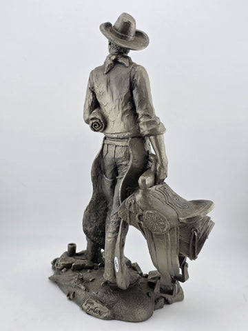 "The Wrangler" by Jim Ponter Pewter Figure Western Heritage Museum Vintage 1979