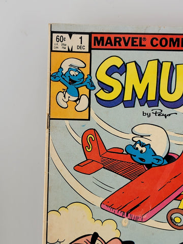 Vintage Original Smurfs #1 Dec 1982 Marvel Comic Books. Ungraded.