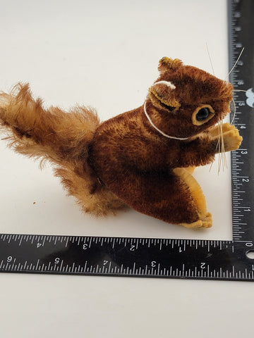 Extremey Rare Collectible Antique Steiff "Perri" the Squirrel 4" Tall. C 1950's.