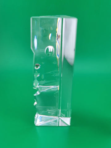 Pair Of Baccarat Crystal "Encounter" Sculpture. Robert Rigot France. VG Cond.