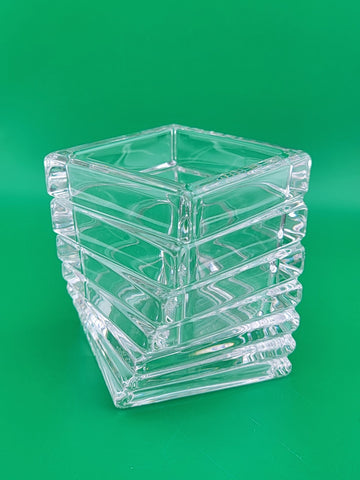 Vtg ROSENTHAL Studio-Linie Crystal Turnus Geometric Vase/Candle Holder Germany