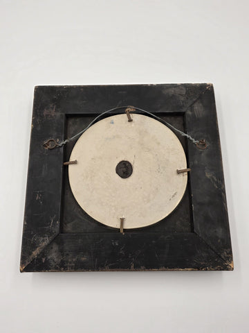 Rare Antique 19th C Enrico Braga Tondo Relief Plaque with Perfugium Regibus Coin