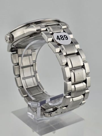 Bulova BVA 21-Jewels Skeleton Dial Men's Watch 96A119 Stainless Steel. Working.