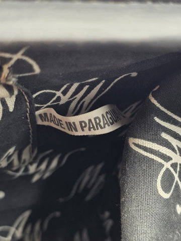 American West Brown Tooled Structured Leather Doctor Style Satchel Shoulder Bag