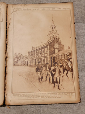 Antique 1923 "Picture History Portfolio" Hardcover Book; New York Times Photos