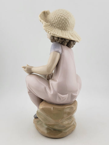 RETIRED LLADRO 6680 "FRIENDS FOREVER" GIRL W/DOG 1999 COLLECTOR SOCIETY FIGURINE