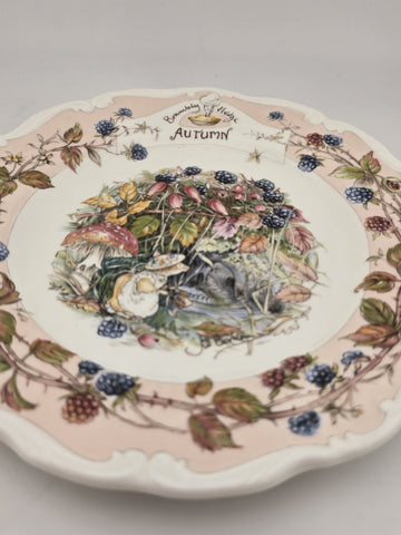 Collectible Royal Doulton Brambly Hedge Autumn Teacup/Coffee Mug & dessert plate