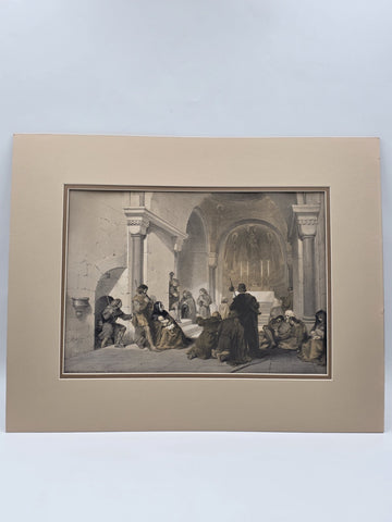 Chapel Of St. Gertrude 19th C British Lithograph Day & Son Queen’s Printer 20x16