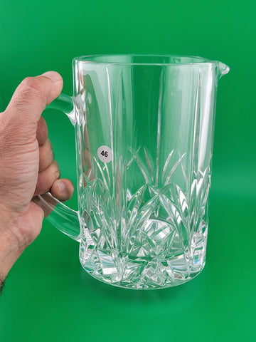 Vintage Marquis by Waterford Crystal Elegant Wedge Cut Pitcher 6.5" Tall