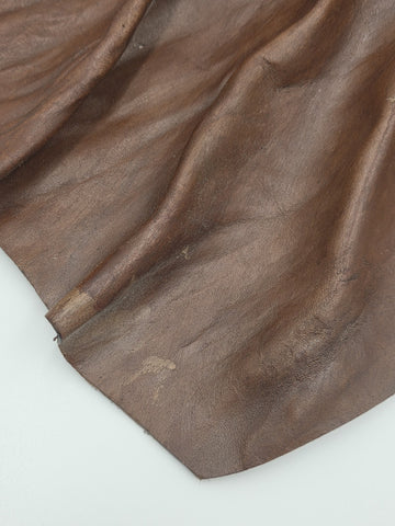 One Of A Kind XL Signed Costa Rican Hand Sculpted Leather Wall Relief Woman 1970