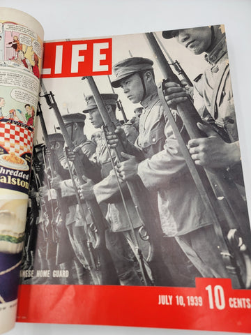 Life Magazine July - August 1939 Library of Congress Complete Issues Mint Bound