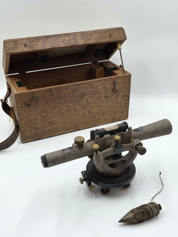 Vintage Craftsman Survey Level Transit w/ Orig. Case – VTG Optical Tool