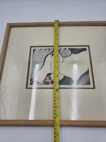 Karel Havlicek In a Sentimental Mood 1986 Signed Ltd Ed Serigraph 63/120 Framed