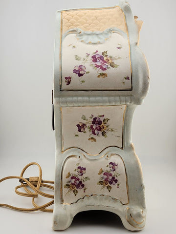 Rare Antique Rudolstadt Germany Porcelain United Electric Clock. Working Cond.