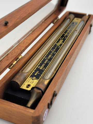 Rare Antique Louis Eitzen Visgage Oil Viscosity Comparator Instrument w/ Case