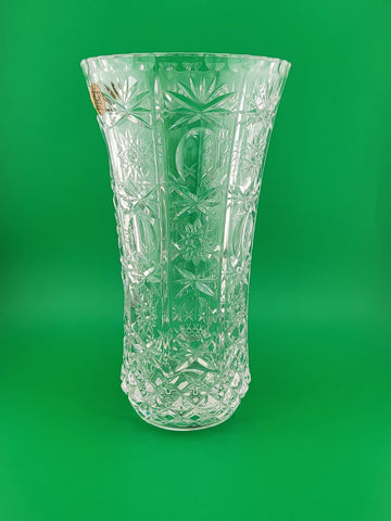 Vintage RCR - Royal Crystal Rock - 24% Lead Crystal Vase - 8.5 In -Made in Italy