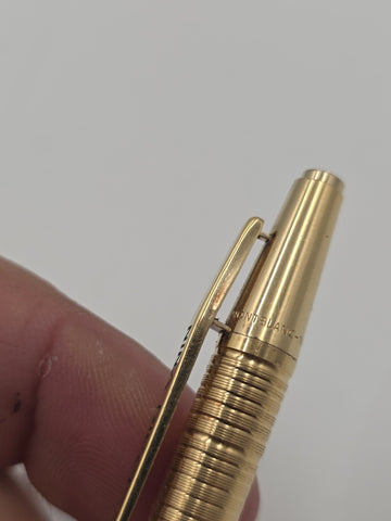 Vintage Montblanc Noblesse Gold Plate Ballpoint Pen Nina Ricci CoBranded Germany