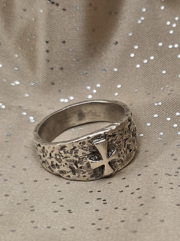 RETIRED RARE MENS James Avery “Mark Of The Cross” Sterling Silver Ring Size 11