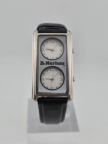 Vintage Rare Dr. Martens Dual Dial Watch Rectangular Japan Quartz V-149 Y2K Work