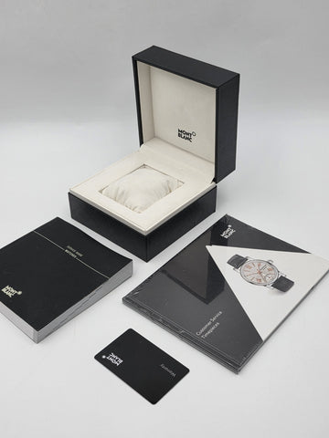 Genuine OEM Montblanc Watch Presentation Box Set w/ Warranty Card & Booklets