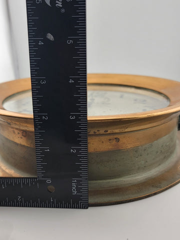 Rare Antique Large Chelsea Ships Clock 10” Brass. Good Condition. Sold As-is.