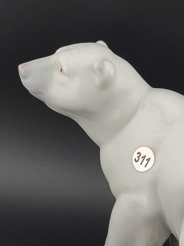 Vintage Lladro Daisa Polar Bear Porcelain Figurine Hand Made in Spain