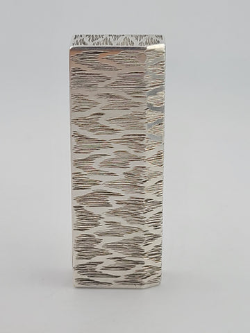 Rate Vintage Cartier Paris 30 Micron Silver Plated Gas Lighter, Bark Design Read
