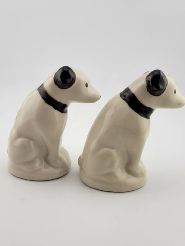 Vintage RCA Victor Dog Nipper Salt and Pepper Shakers "His Master’s Voice"