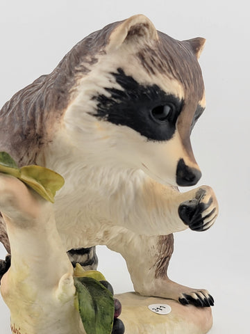 Vintage Cybis Raffles The Raccoon 7" Porcelain Figure Figurine. VG Cond.