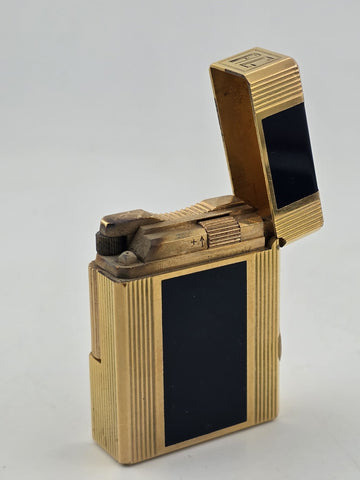 Vintage Authentic St Dupont Laque De Chine France Gold Plated Ligne 1 Lighter.