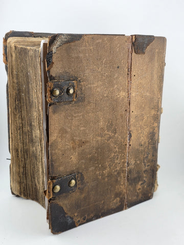 RARE Complete 1748 German Luther Bible – 4" Folio – Erhard, Tübingen. Solid Cond