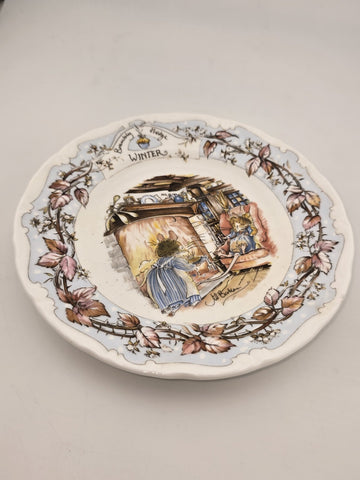 Brambly Hedge Winter Beaker Royal Doulton Tea Cup & 2 Plates 1983  Jill Barklem