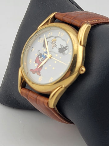 Disney Fantasia Watch Sorcerers Apprentice VTG Rare 1995 55th Anniversary. Works