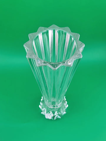 Vintage Rosenthal Crystal Vase Deep Cut Made In Germany Vase Classic Starburst