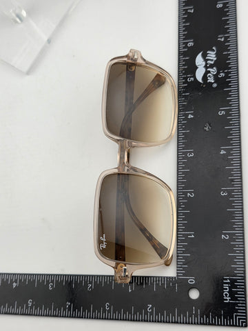 Vtg RAY-BAN RB 1973 1281/51 CLEAR PINK GRADIENT AUTHENTIC FRAME SUNGLASSES 53-20