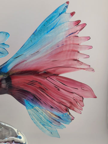 Rare Marco Guiman Venetian Aventurine Italian Art Glass Fish MINT Signed 480/500