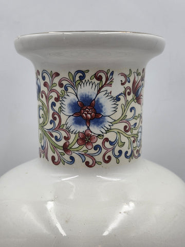 Rare Vintage Matching Set Of 3 Vintage V.V. Karraresi Italian Porcelain Vases