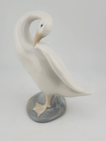 Set Of 2 Lladro Figurine “LITTLE DUCK” Duck/Goose Standing Preening 4553 Retired
