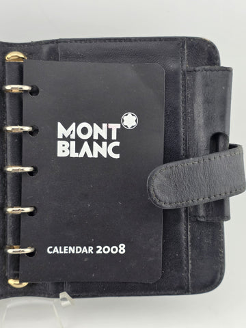 VTG MONTBLANC BOHEME 106788 POCKET ORGANIZER-WALLET BLACK-PEARL LEATHER ITALY